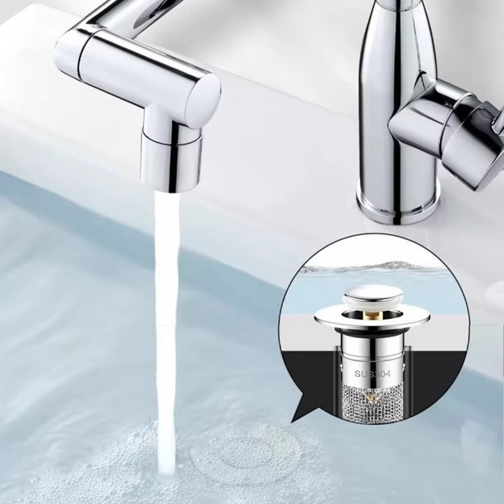 Upgrade your home with a universal pop-up drain stopper, a reliable hair trap and bathroom essential.