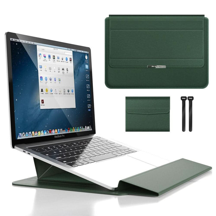 FlexiGuard laptop carrying case with a slim profile, showcasing its sleek design.