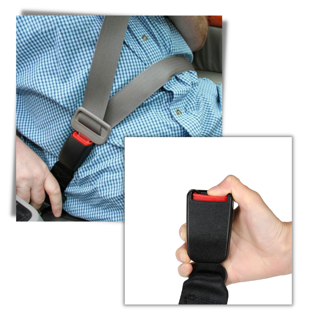 Unisex universal seat belt extender, perfect for larger drivers & booster seats, enhancing comfort & safety.