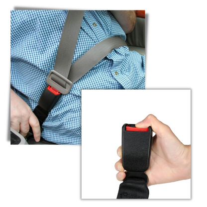 Unisex universal seat belt extender, perfect for larger drivers & booster seats, enhancing comfort & safety.
