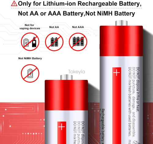 Smart universal battery charger compatible with 18650 and 26650 Li-ion cells