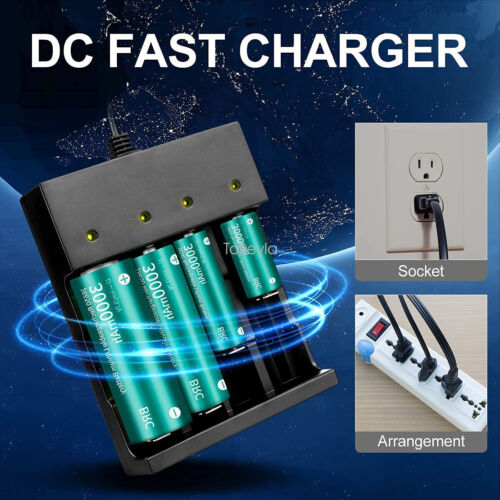 Compact universal USB smart charger for 18650 and 26650 Li-ion batteries