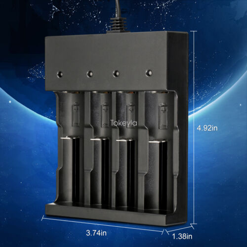 Universal smart li-ion battery charger for 18650 and 26650 cells, with safety features