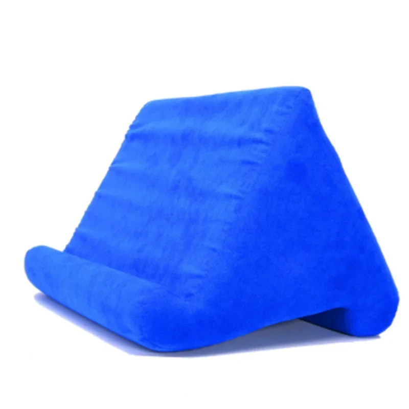 Universal tablet & phone holder pillow stand, perfect for hands-free viewing, portable design.