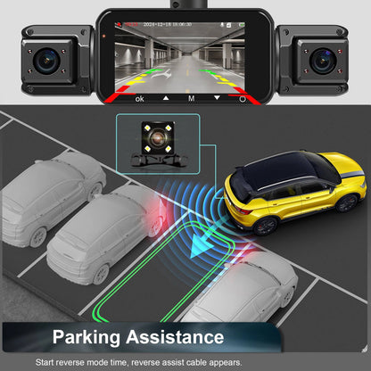 Secure your vehicle with a wireless dash cam featuring front, rear, and night vision capabilities.