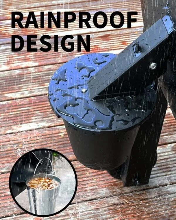 Reusable grill grease collector with a tight-sealing lid, designed for efficient BBQ cleanup and grilling maintenance.
