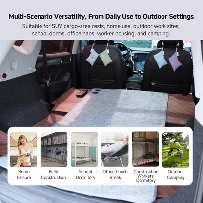 Fast heating USB blanket, ideal for keeping warm during cold season, portable and cozy.