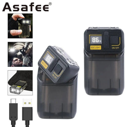 Keychain light, USB rechargeable mini torch, perfect for everyday carry and outdoor adventures.