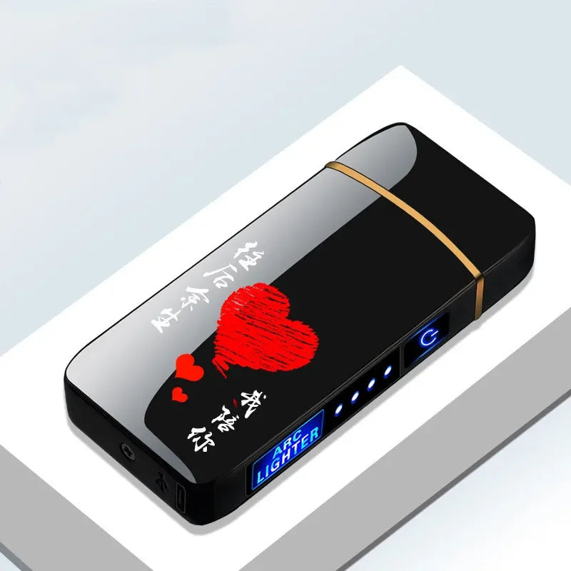 Modern gadget: USB rechargeable windproof plasma lighter, eco-friendly, compact.