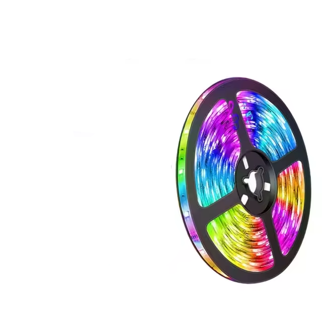 USB RGB LED strip light for vibrant color changing room decor & TV backlighting.