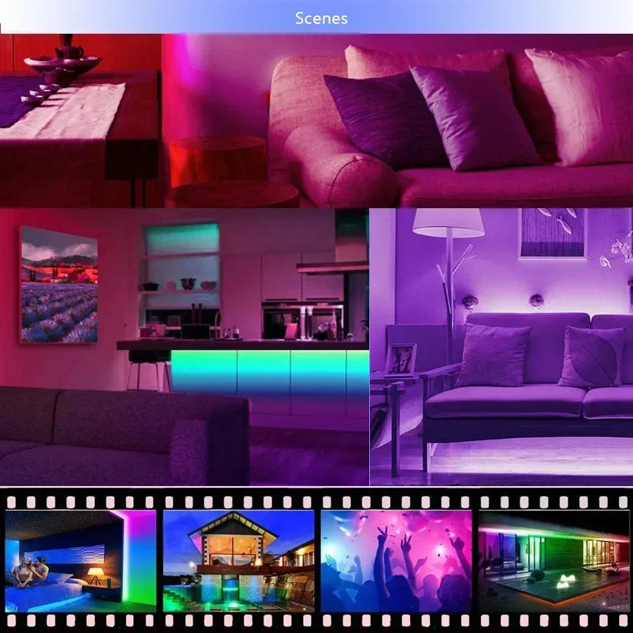 USB RGB LED strip light for smart room decor, offering flexible color changing & TV backlighting.