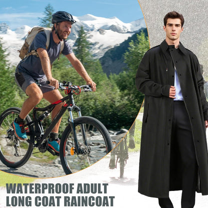 Packable Veridra long rain jacket, lightweight & waterproof outdoor gear for travel and everyday use.