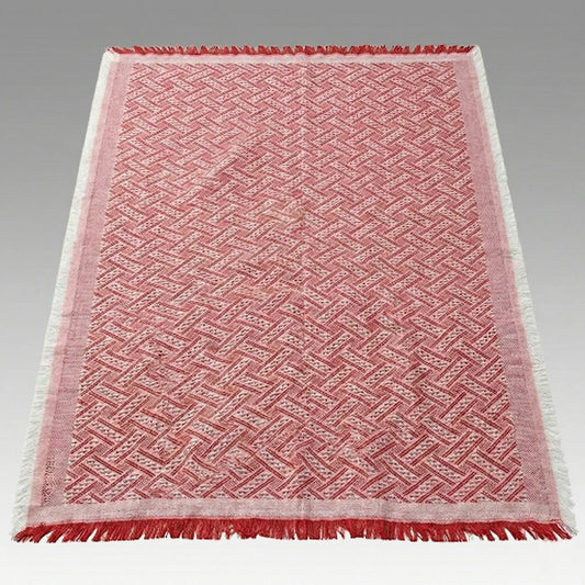 Versatile durable outdoor & indoor checkered blanket, camping & picnic, boho chic design