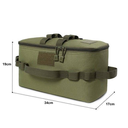 Waterproof camping gear bag, protecting contents from rain and elements during travel
