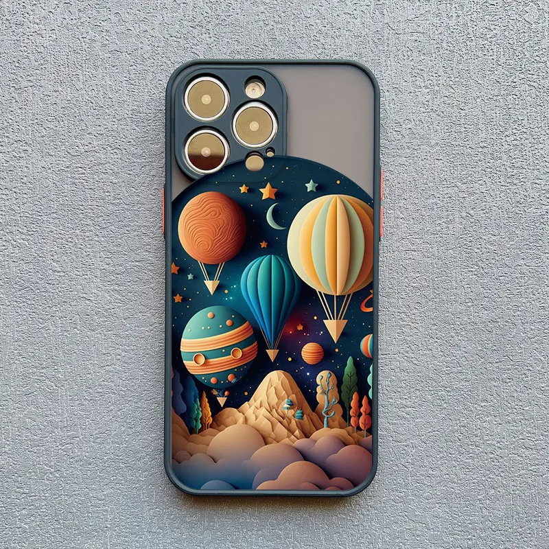 Stylish women's Dreamscape iPhone cover with 3D design. Vibrant, protective, and colorful accessory.
