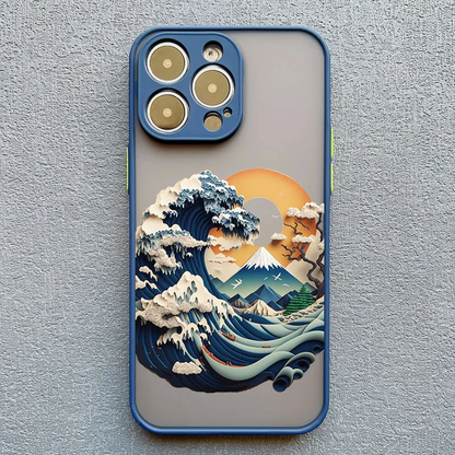 Women's vibrant Dreamscape 3D iPhone case. Stylish & protective mobile cover with unique design.