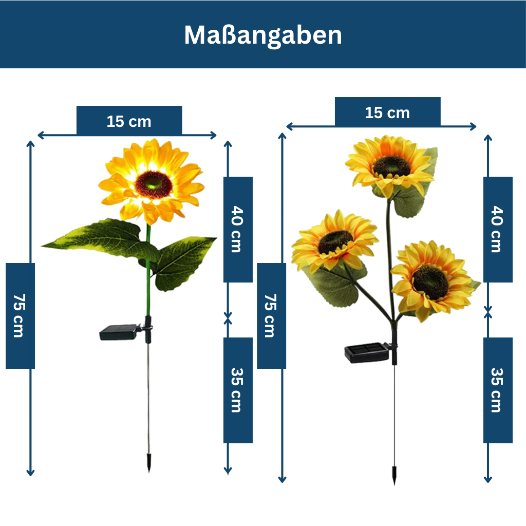 Elegant solar-powered flower garden lights designed for lawn decor, adding a whimsical touch.