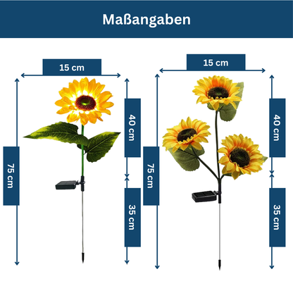 Elegant solar-powered flower garden lights designed for lawn decor, adding a whimsical touch.