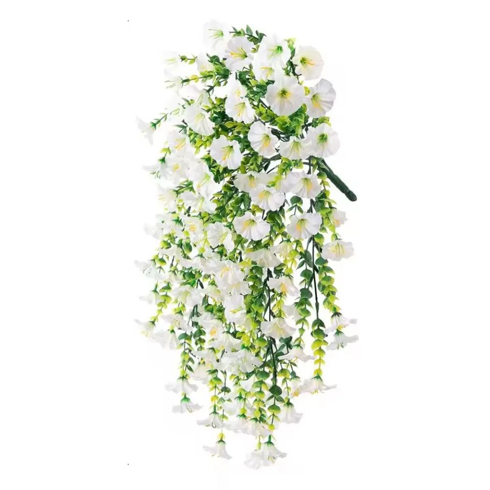Beautiful artificial morning glory vines for wedding decor, home decor, or vibrant patio & balcony plant display.