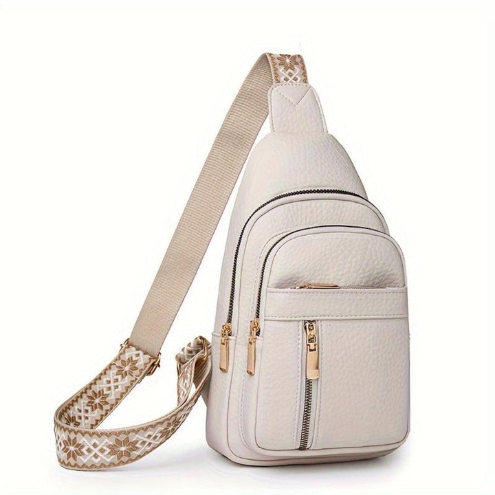 Light green leather retro shoulder bag for women, chic and practical daily accessory.