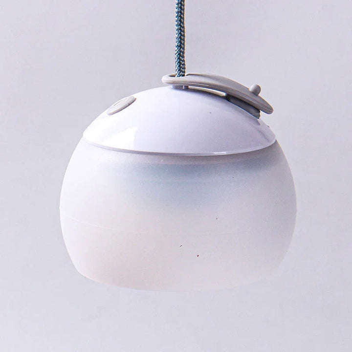 Retro design LED camping lantern, rechargeable, perfect for camp accessories & outdoor use.