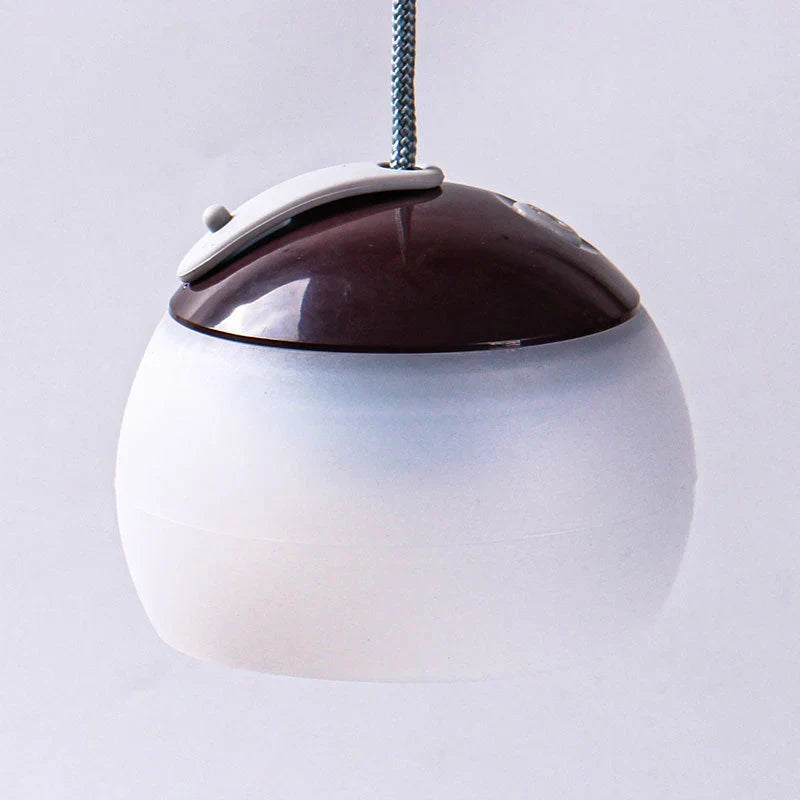 Compact vintage LED camping lantern, rechargeable & portable, ideal for hiking, camping, emergency.