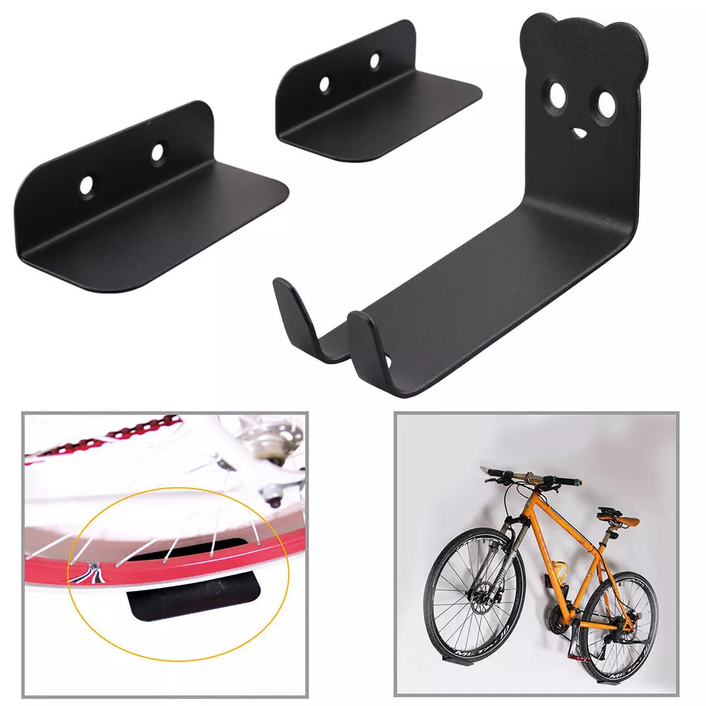 Easy-install wall mount bike rack. Universal pedal hook system, a space-saving bike accessory for any bicycle storage.