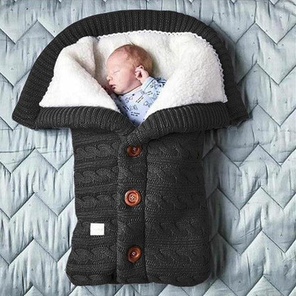 Warm fleece baby blanket, an essential infant swaddle & cozy wrap for newborns. Great for sleep & travel.