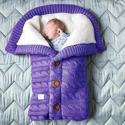 Chic soft fleece baby blanket, a warm & cozy swaddle wrap for infants. Perfect nursery decor & newborn gift.
