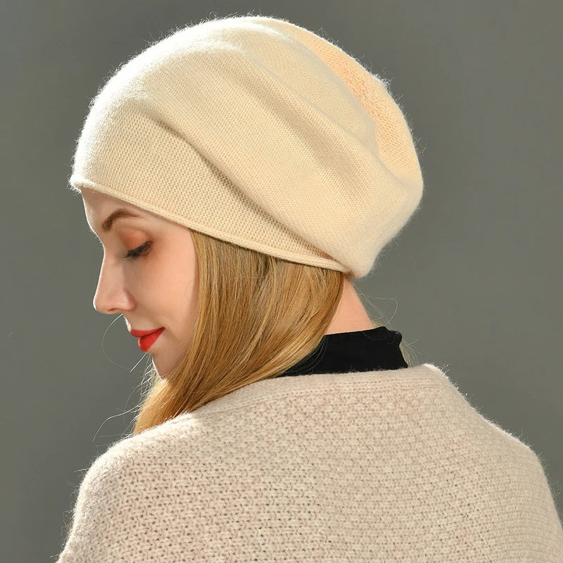 Black chunky knit beanie for men & women. Stay warm in cold weather with this comfortable winter hat accessory.