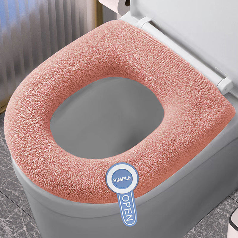 Ultimate comfort warm toilet seat cushion. Reusable & soft polyester for cozy bathroom moments.