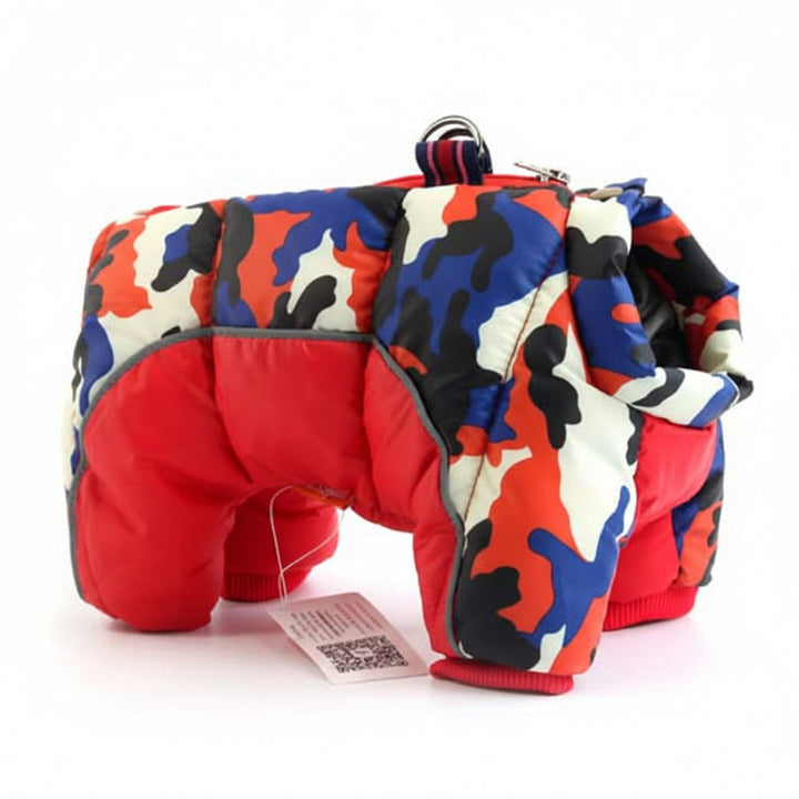 Safety-focused reflective dog jacket, warm, waterproof, excellent for low light.