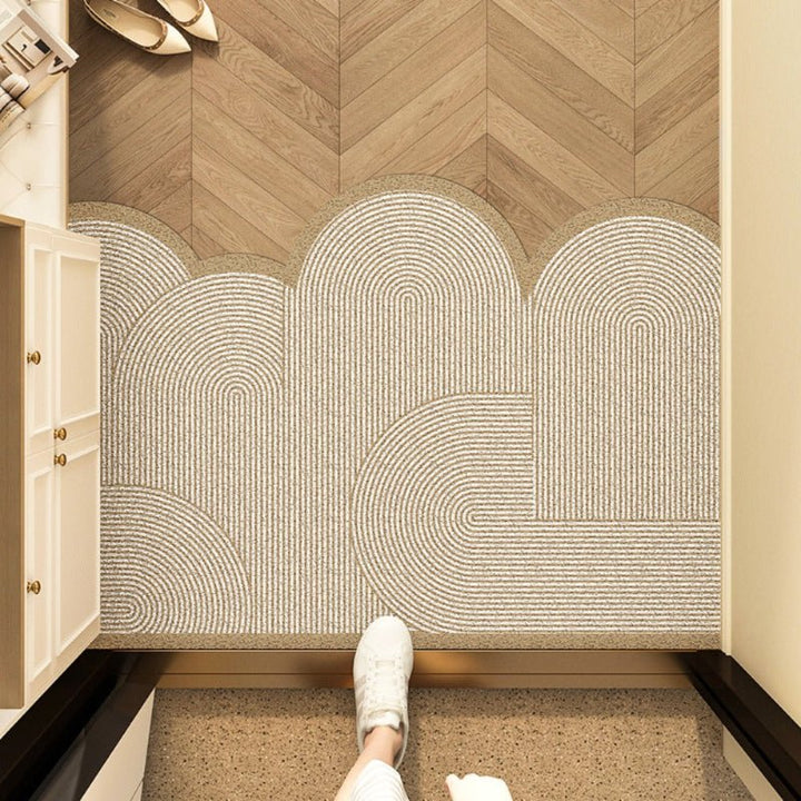 Washable non-slip entryway doormat, perfect for indoor & outdoor use. Durable floor protection, modern design.