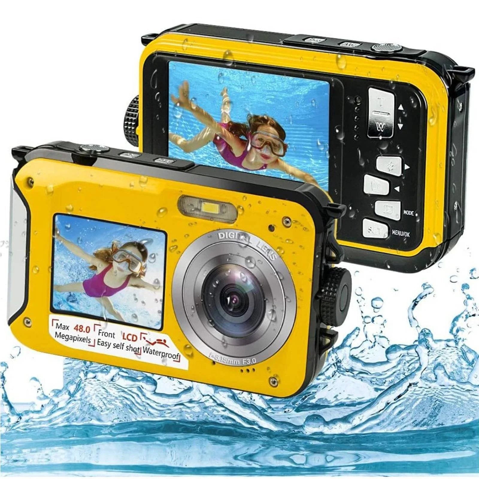 Compact 1080P waterproof action camcorder for snorkeling, camping, and travel photography