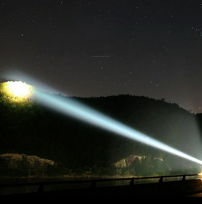 Waterproof military-grade LED flashlight. Ultra-bright, durable tactical light for emergencies & outdoor use.