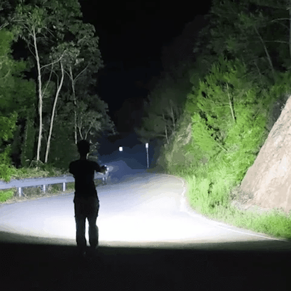 Essential survival gear: ultra-bright LED flashlight for camping, hiking, and outdoor adventures. Waterproof & durable.