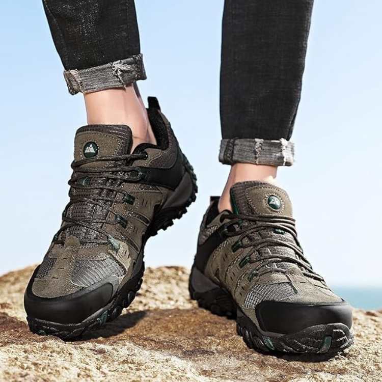 Unisex hiking shoes with advanced waterproofing, ideal footwear for challenging outdoor trails