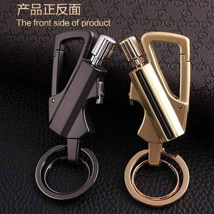 Reliable waterproof lighter with carabiner, a must-have for camping and emergency kits