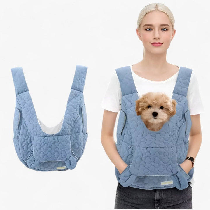 Waterproof pet carrier bag for cats & small dogs (up to 22 lbs). Ideal for pet travel, includes shoulder strap.