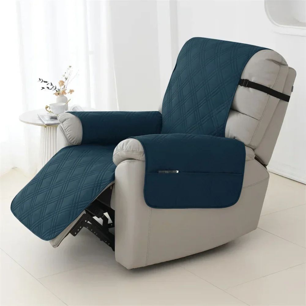 Armchair waterproof quilted cover, pet friendly, washable, ultimate furniture protection from spills.