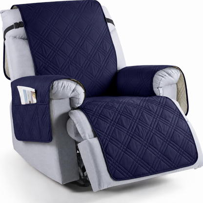 Practical and stylish waterproof recliner cover, perfect for protecting furniture from pets & spills.