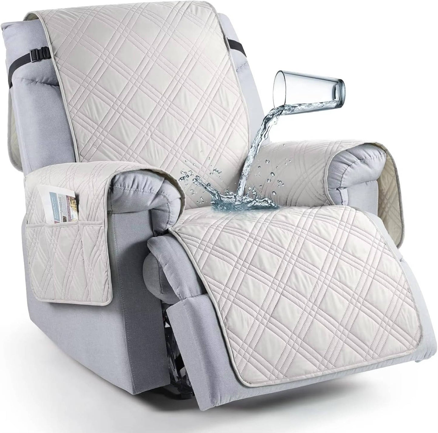 Pet-friendly waterproof recliner cover, a smart furniture protector for active homes. Easy clean.