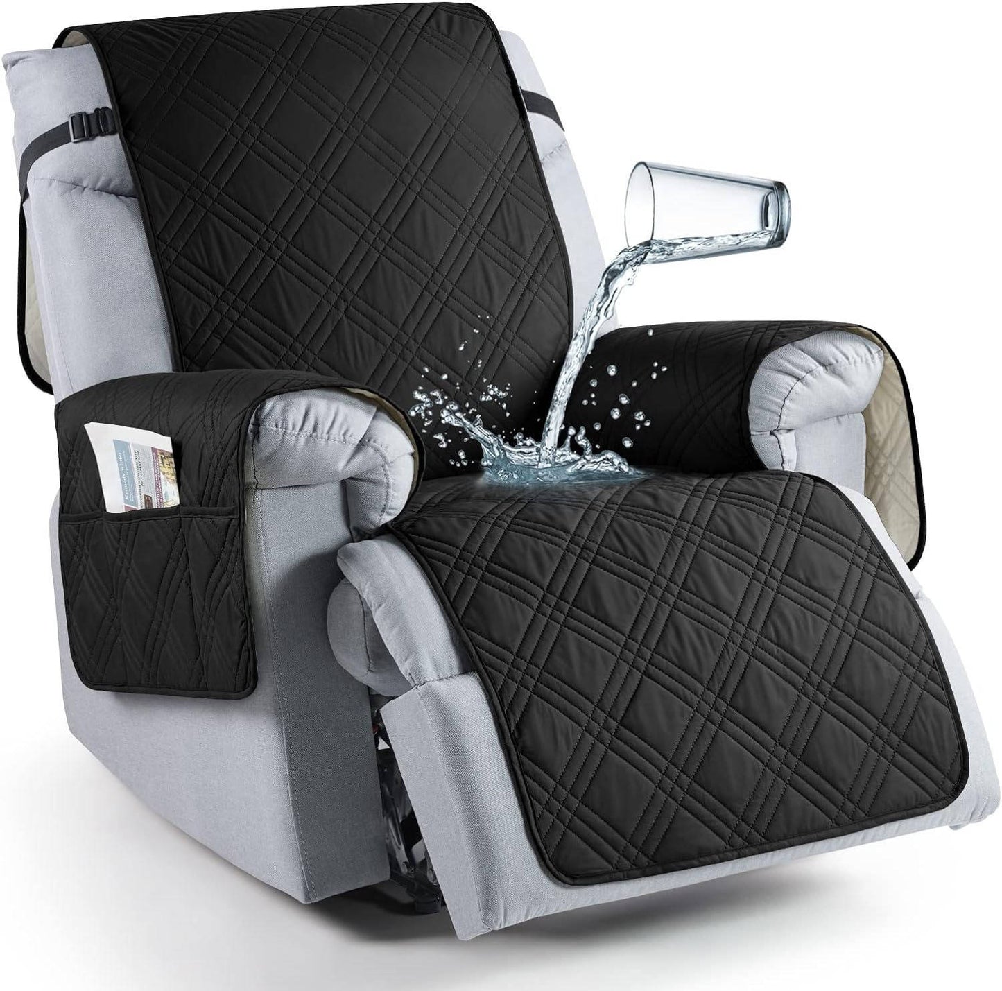Soft, comfortable & waterproof recliner cover, offering full furniture protection against spills.