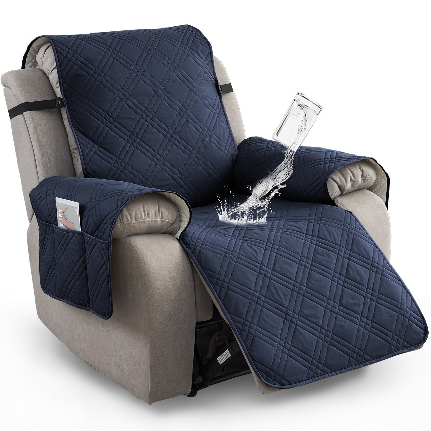 Durable waterproof recliner slipcover, pet-friendly & protects against spills. Furniture cover enhances living room decor.