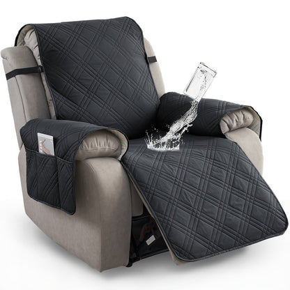 Stylish universal recliner protector, non-slip & waterproof. Easy-clean furniture slipcover perfect for active living rooms.