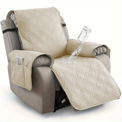 Soft, comfortable waterproof recliner slipcover for ultimate furniture protection. Pet-friendly & easy to clean living room cover.