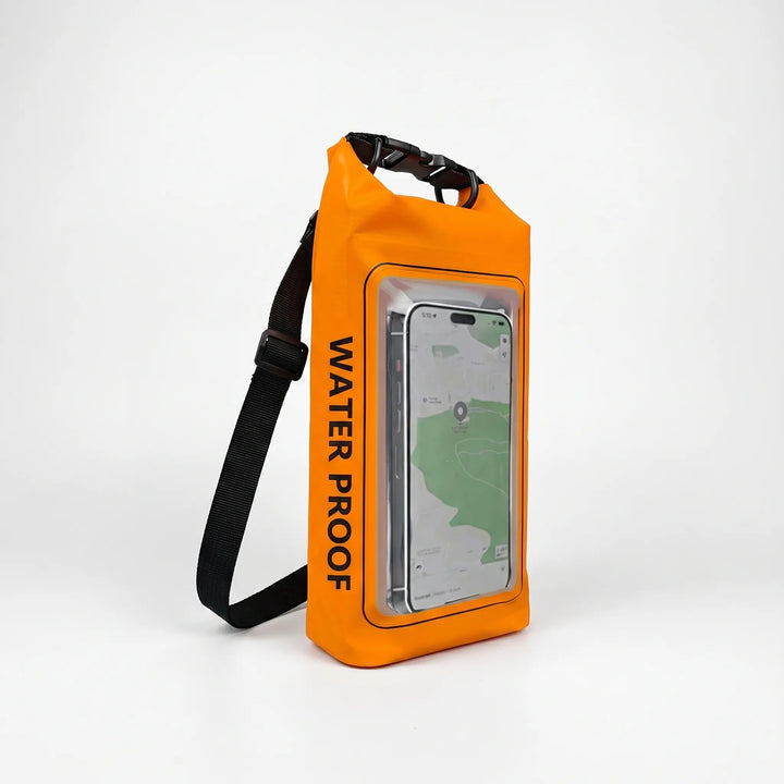 Secure & dry: Roll-top dry bag for boating, kayaking. Clear window allows safe phone use.