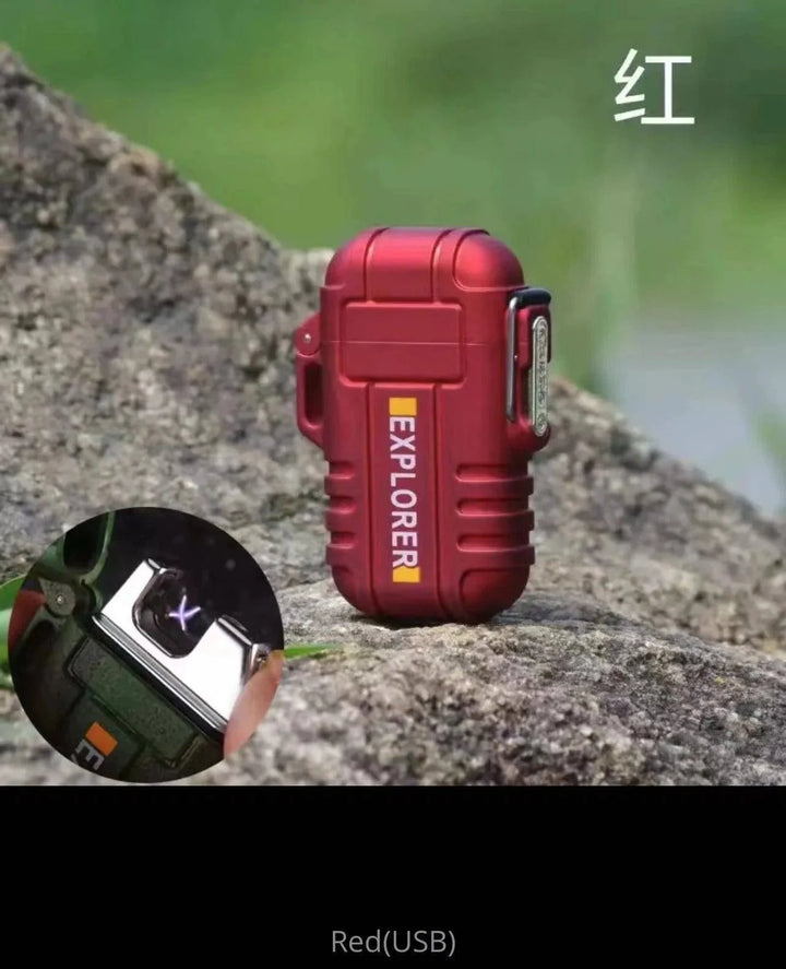 Waterproof & windproof plasma lighter, dual arc, convenient USB charging