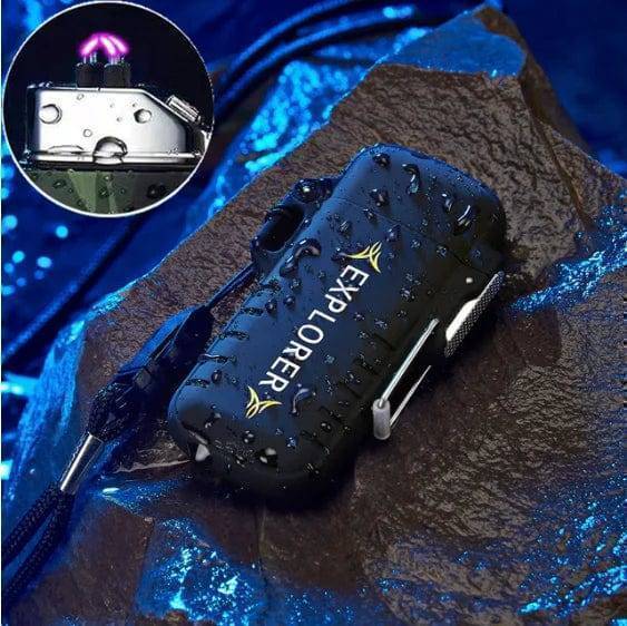 Durable plasma dual arc lighter, waterproof, USB rechargeable for survival kits