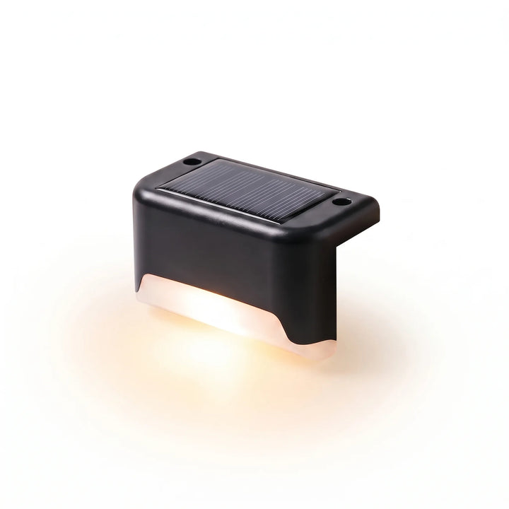 Bright solar step lights enhance outdoor safety on stairs & decks. Durable LED pathway lighting for homes & gardens.